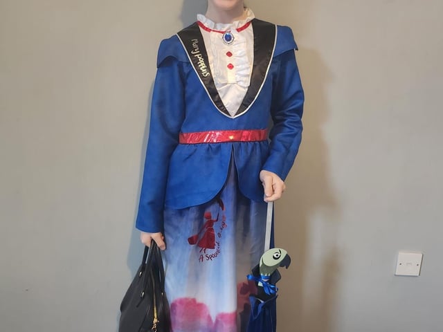 Tia, aged 10 from Warsop Vale, dressed as Mary Poppins.