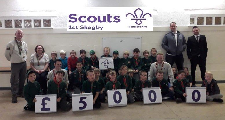 First Skegby Scout Group were successful in winning financial support from Nottinghamshire County Scouts for £5,000 to pay for a new central heating system in 2018.
