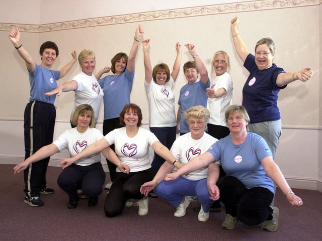 Members of the Life After Breast Cancer Group took part in Sheffield's Women Fun Run, Race For Life-to prove there is life after breast cancer. Getting ready for the big event in 2002 were, back row, from left, Ellie McBride, Sue Hodge, Lesley Bradshaw, Sue Reader, Ann Kerrison, Joan Kenyon and Carol Brindle; front, Ann Douglas, Jean Cieslik, Cynthia Sneap and Jenny Wanless.