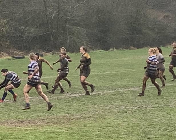 Mansfield Women in action against Amber Valley.