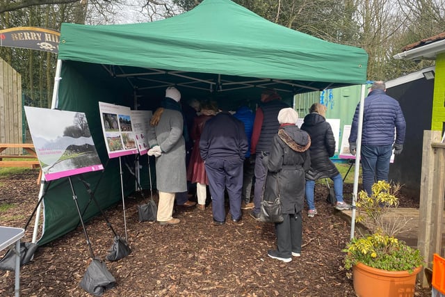 Members of the public were able to view the latest plans for Berry Hill Park