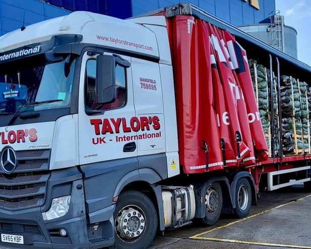 B Taylor & Sons Transport Ltd helped deliver Christmas trees to Ikea in Southampton