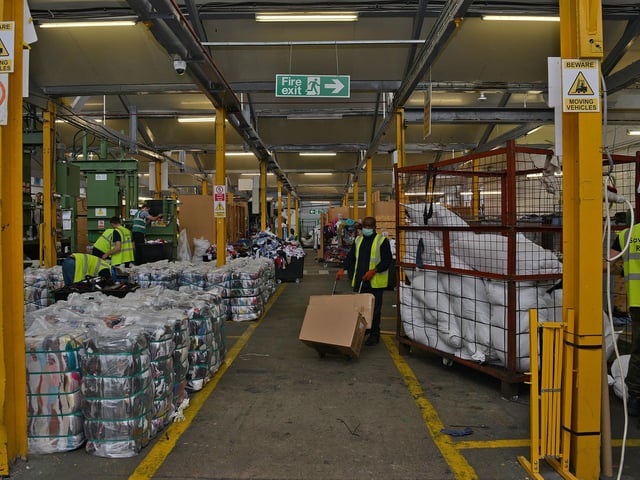 Clothing was processed at the Mansfield factory.