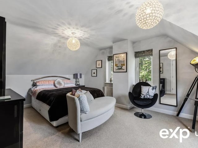 One of the stunning and stylish double bedrooms in the spacious property