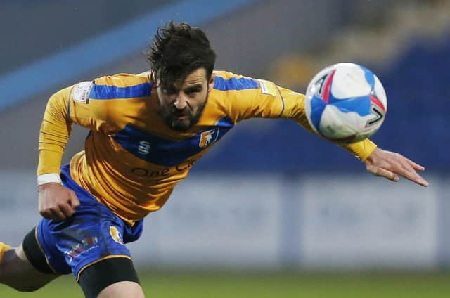 Stephen McLaughlin in action for Mansfield.