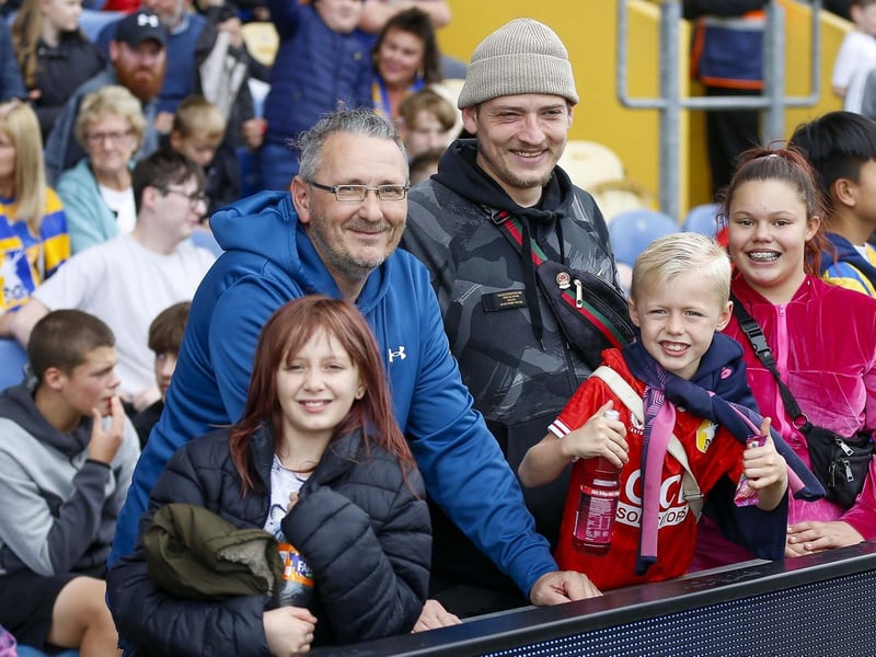 Mansfield Town fans at the draw with AFC Wimbledon.