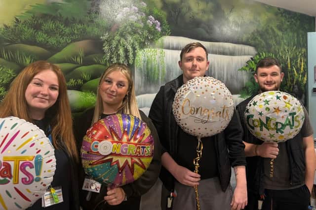 Staff celebrate the CQC Rating