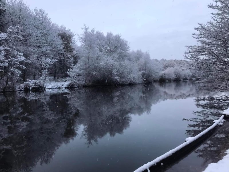 Vicar Water Country Park in Clipstone made it to second place. Here is the site under a blanket of snow. The park was recommended for its nature and wildlife areas, and suggested as a great dog walking spot by one reviewer.