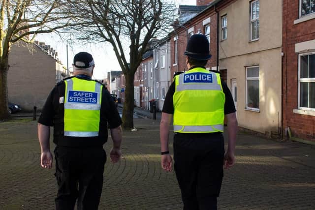 Officers on patrol.