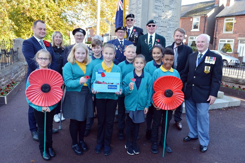 A past Kirkby poppy launch, with kids from Kingsway Primary School.