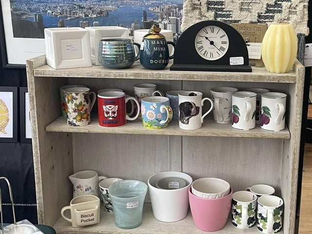 The shop features a selection of various pre-loved homeware items all at low prices.