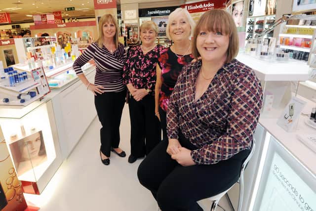 Staff celebrate the opening of a newly-refurbished Debenhams store in Mansfield back in 2013.