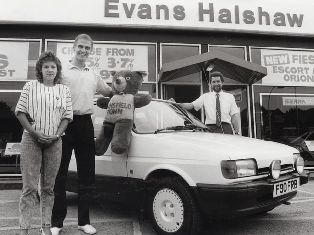 A sponsored car for Stags keeper Andy Beasley.