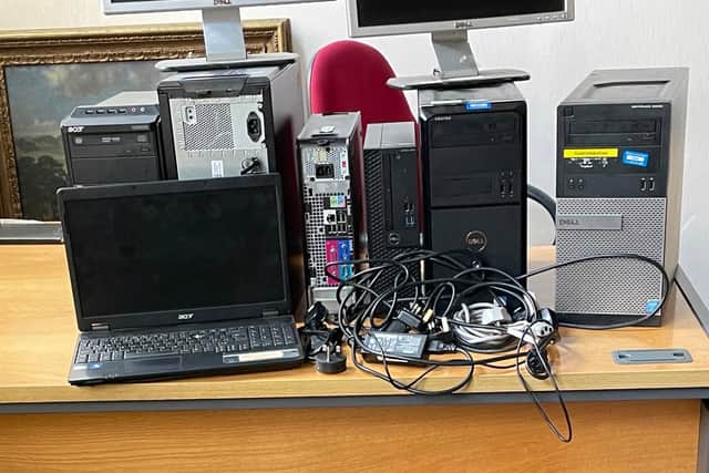 Laptops and equipment destined to ease digital poverty