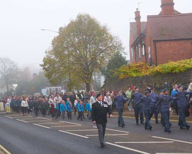 A photo of Warsop cadets taking part in November's Remembrance Parade. By media sport & events photography.