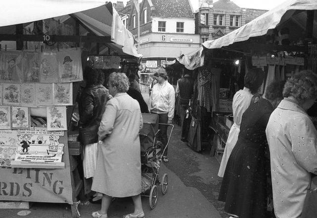You could buy almost anything from the market - clothes, shoes, greetings card, fruit and veg and baked goods