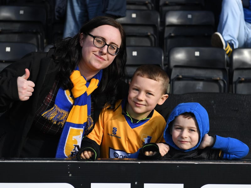 This trio pose for pictures ahead of the defeat at Notts County back in 2019.