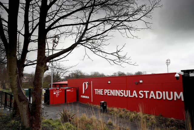 Salford City's Peninsula stadium.