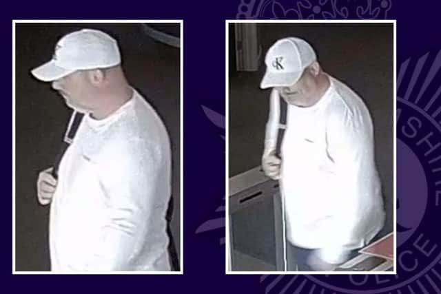 Police want to speak to this man in connection with a stolen wallet incident at a Mansfield gym. Photo: Nottinghamshire Police