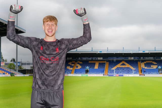 New Stags signing  loanee Forest keeper George Shelvey at OneCall Stadium.