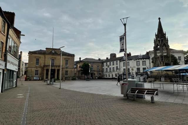 A man was arrested in Mansfield Marketplace for possession of a knife in public