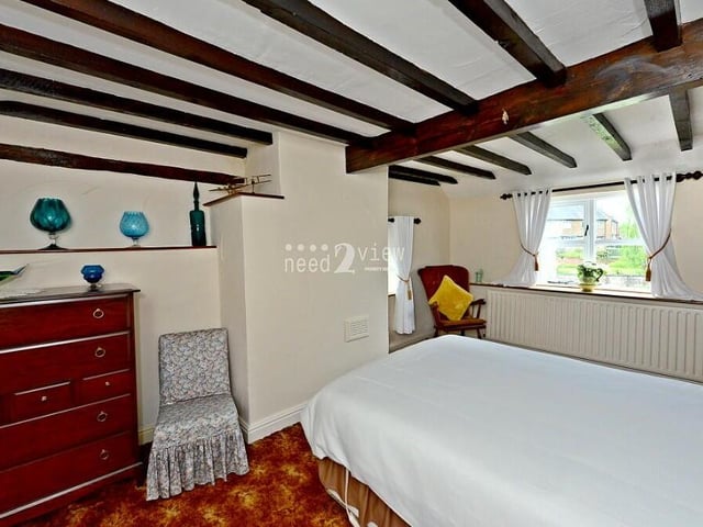 The third bedroom at the £550,000 Linby cottage is not quite as big as the first two, but is by no means small. There is space for furniture and chairs.
