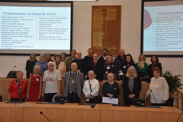 Pictured are the community groups that received a grant in 2023
