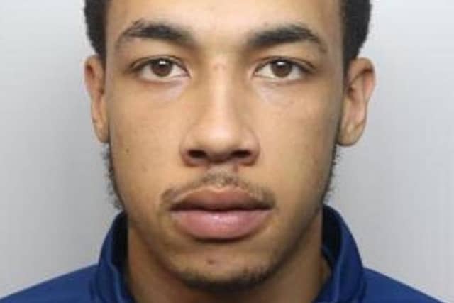 Pictured is drug-dealer Jervaise Bennett, aged 21, of no fixed abode, who was involved in a machete gang attack and has been sentenced to 12 years and six months of custody.