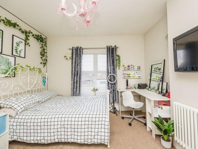The third bedroom at the Annesley house also has space for a desk or dressing table.