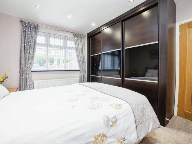 Both bedrooms have ample space for wardrobes and other furniture.