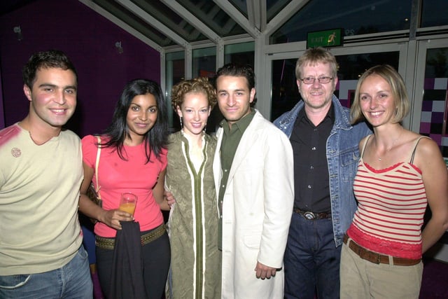 Fabiano Martell at the launch of Cradle of Life at the UCG Cinemas, back in 2003, in which he has a part with from left Steven Cumin, Rupa Ghosh, ClaireeAlanura, Fabiano; Marry Mawson and Maryina Marzo