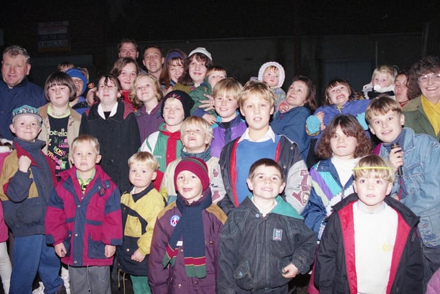 Lots of smiles from these spectators at the Seaham display in November 1994. Can you spot someone you know?