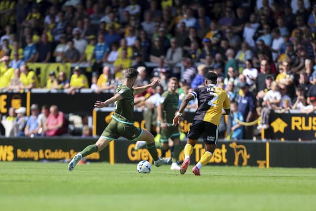 Action during the Sky Bet League 1 match against Burton Albion FC at the Pirelli Stadium Stadium, 02 Aug 2025 Photo credit Chris Holloway / The Bigger Picture.media