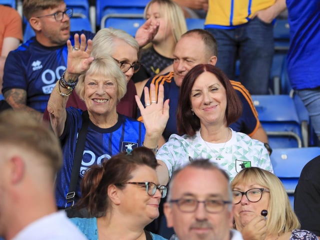 Mansfield fans at the SMH Group Stadium.