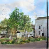 Severn Trent is helping to redevelop the former car park off Queen Street into a memorial garden
