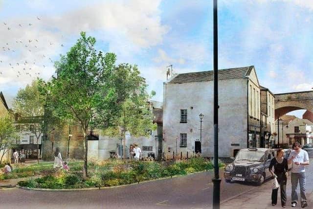 Severn Trent is helping to redevelop the former car park off Queen Street into a memorial garden