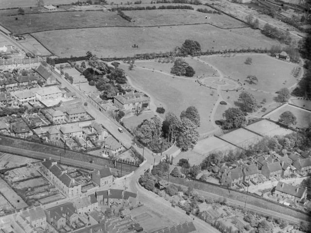 Carr Bank Memorial Park from the air, circa 1930s.