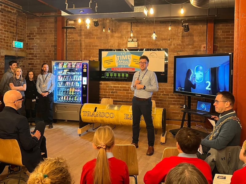 Adam Thompson, head of centre for the old brewery campus welcomed the schools