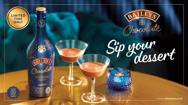 Baileys adds another new way to elevate treating with launch of Baileys Chocolate: a delicious blend of Baileys and Belgian Chocolate.