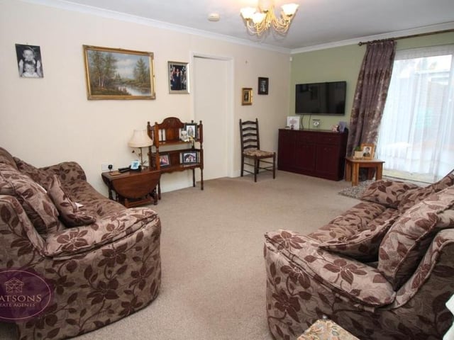 The living area in the annexe is a comfortable space.