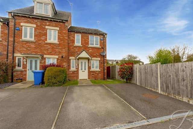This two-bedroom, end-terrace house at Cambourne Place in Mansfield has been lovingly maintained. Estate agents BuckleyBrown are inviting offers of £140,000 or more.