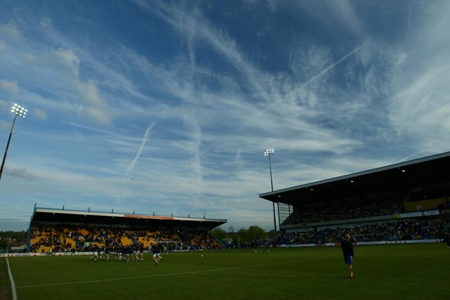 Field Mill, home of Mansfield Town prior to the Nationwide Division Three Play Off Semi Final, Second Leg