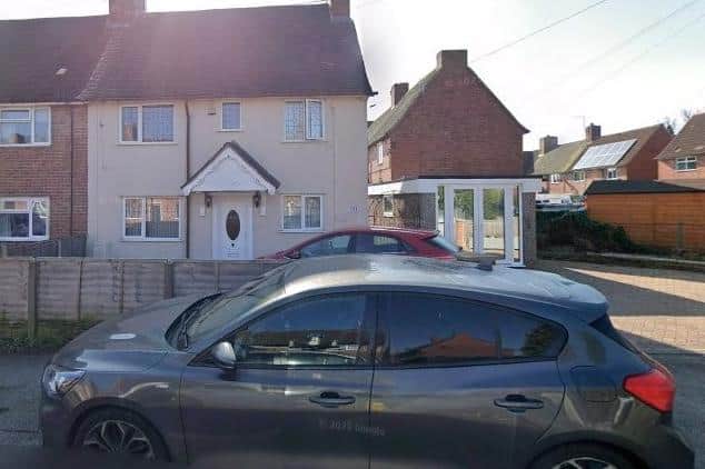 The converted hair salon can be seen to the right at the side of Dalida's house on Church Road, Clipstone. (PHOTO BY: Google Maps)