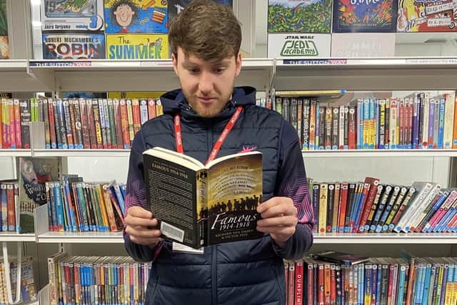 Sutton Community Academy were visited by players from Mansfield Town Football Club as part of World Book Day