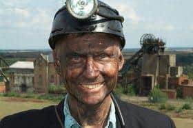 David Coleman, aka The Eastwood Pitman,​​​​​​ dressed for his one-man show about life down the mines.