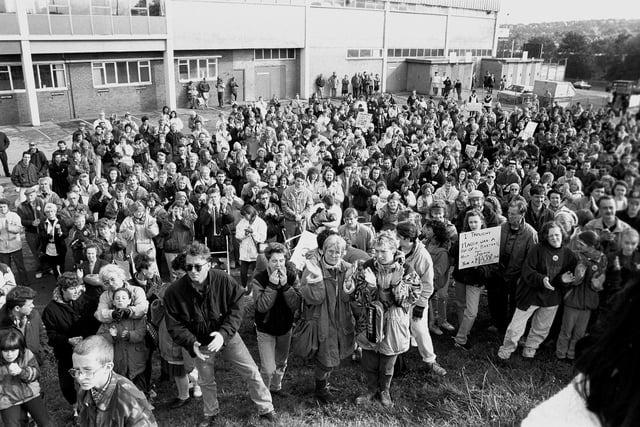 1992 saw the march against the Pit Closure Programme in Mansfield.