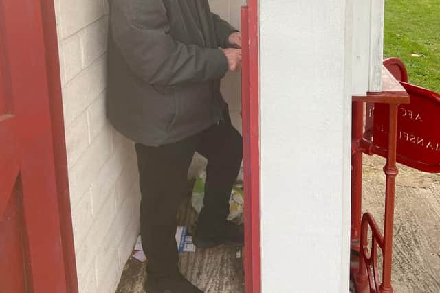AFC Mansfield gate man Toby Saunders.