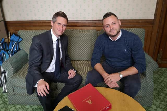 Education Secretary, the Rt. Hon Gavin Williamson MP and Mansfield MP Ben Bradley
