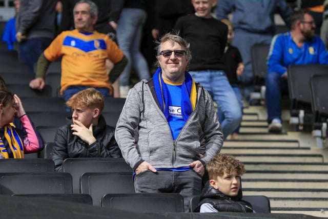 Stags fans ahead of victory at MK Dons.