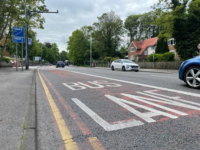 A bus lane in Nottinghamshire. (Photo by: Local Democracy Reporting Service)